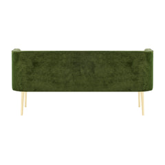 Marsha Velvet Bench - construction detail - mid-century modern benches - Whats New Furniture Portland OR