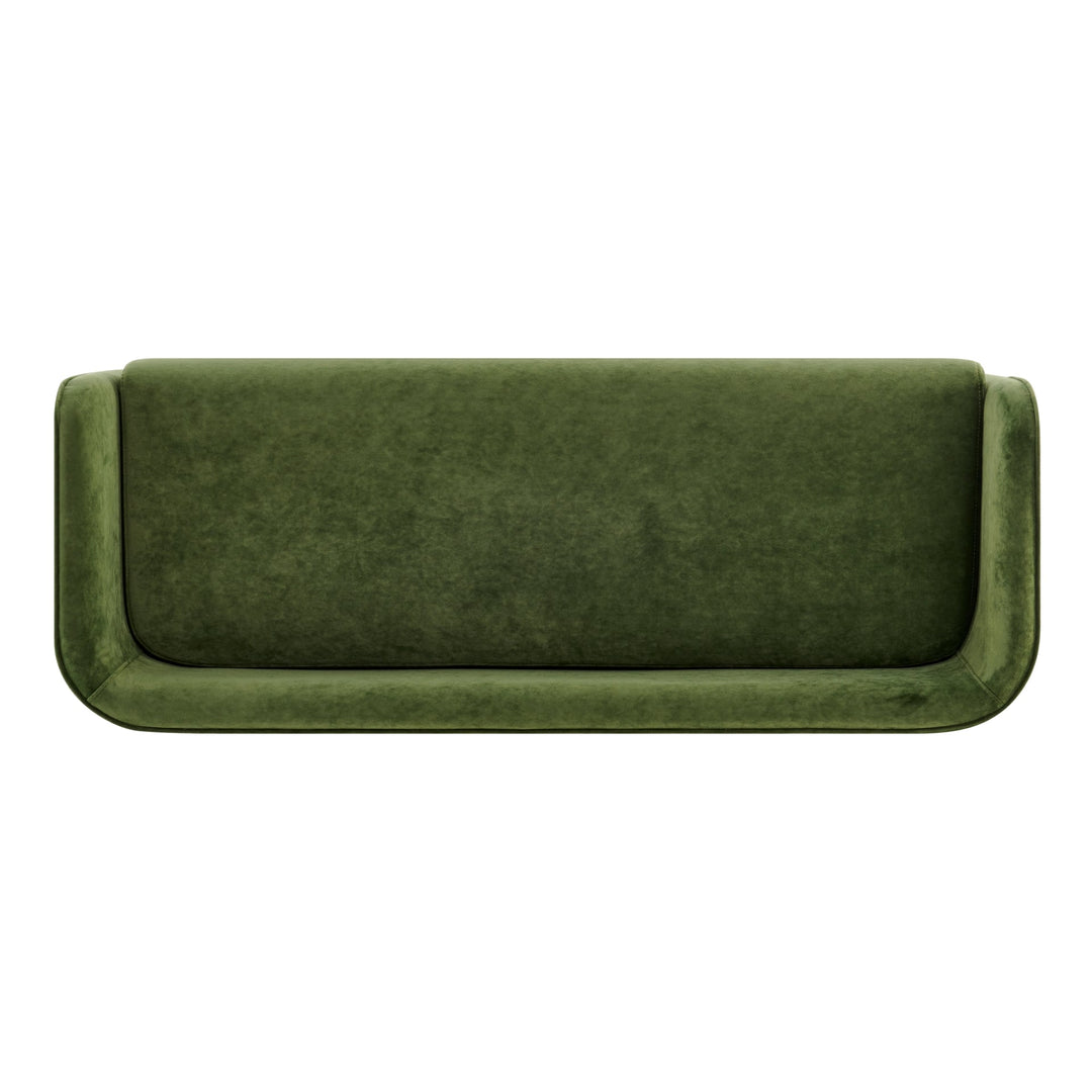 Marsha Velvet Bench - fabric detail - mid-century modern benches - Whats New Furniture Portland OR