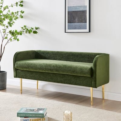 Marsha Velvet Bench - Whats New Furniture - Portland, Oregon