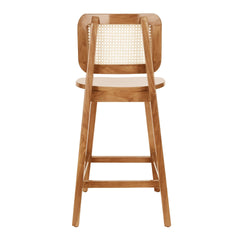 Maury Counter Stool w/ Rattan - leg detail - mid-century modern counter stools - Whats New Furniture Portland OR