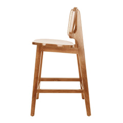 Maury Counter Stool w/ Rattan - construction detail - mid-century modern counter stools - Whats New Furniture Portland OR