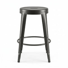 Metropolis Backless Counter Stool in Gunmetal - Whats New Furniture Portland OR
