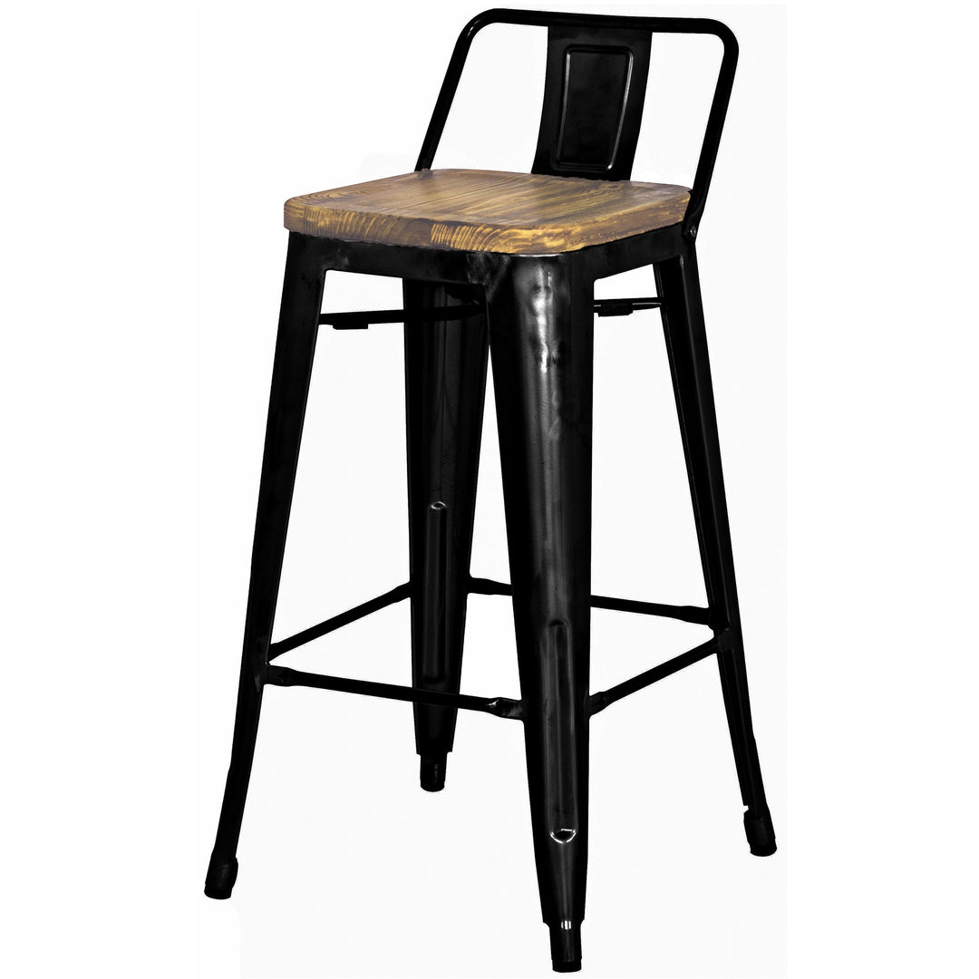 Metropolis Counter Stool Low Back in Black - studio - NPD - Whats New Furniture Portland OR