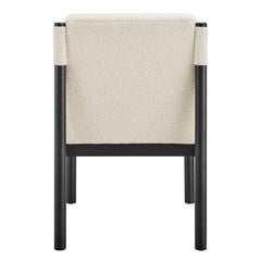 Micah Dining Side Chair in Palladian Beige, back view - Whats New Furniture