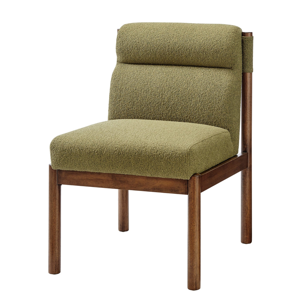 Micah Dining Side Chair in Palladian Green, three-quarter angle - Whats New Furniture