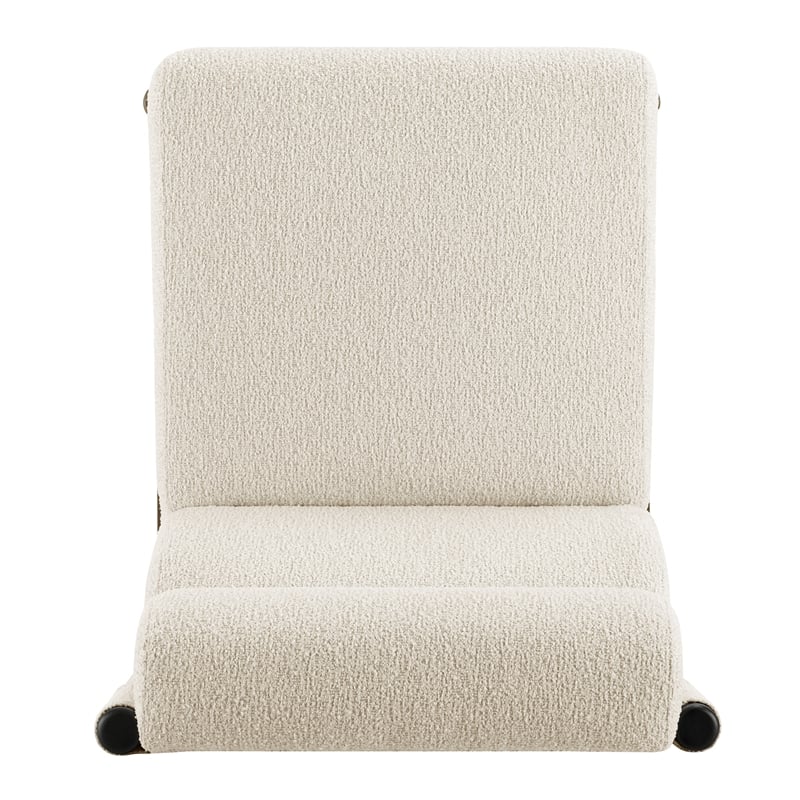 Micah Dining Side Chair in Palladian Beige, upholstery and seat detail - Whats New Furniture