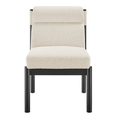 Micah Dining Side Chair in Palladian Beige, front view - Whats New Furniture