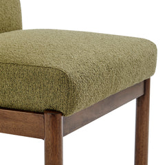 Micah Dining Side Chair in Palladian Green, detail seat frame view - Whats New Furniture