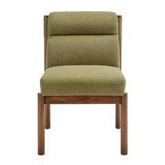 Micah Dining Side Chair in Palladian Green, front view - Whats New Furniture
