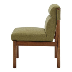 Micah Dining Side Chair in Palladian Green, side view - Whats New Furniture