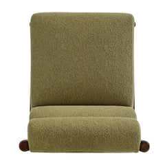 Micah Dining Side Chair in Palladian Green, detail back view - Whats New Furniture