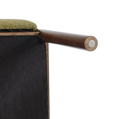 Micah Dining Side Chair in Palladian Green, detail frame view - Whats New Furniture