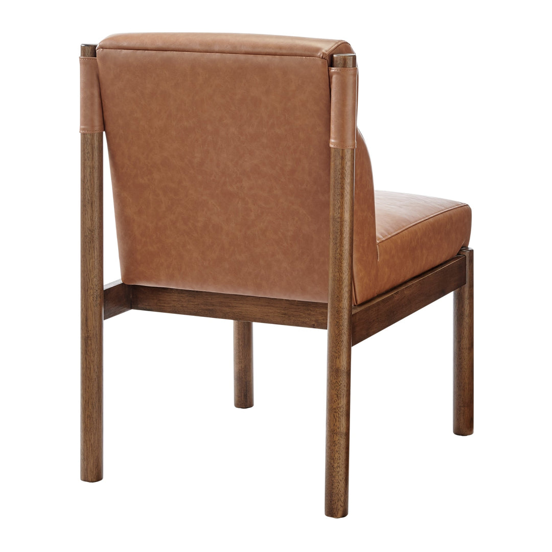 Micah Dining Side Chair in Vintage Cider back three-quarter angle - What&