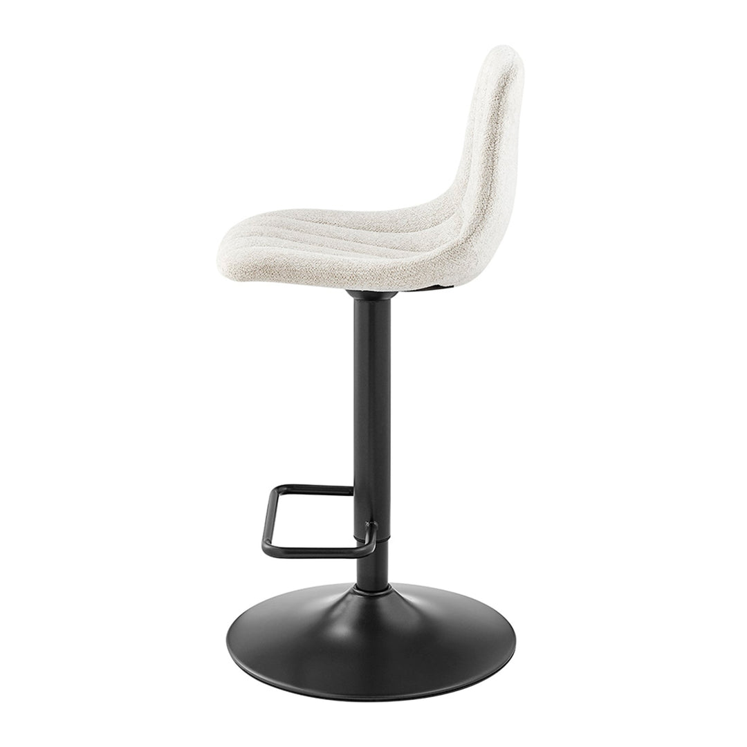 Robert KD Boucle Gaslift Swivel Bar Stool - What&