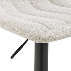 Robert KD Boucle Gaslift Swivel Bar Stool - What&