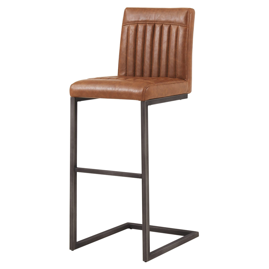 Ronan KD Faux Leather Bar Stool - What's New Furniture - Portland, Oregon
