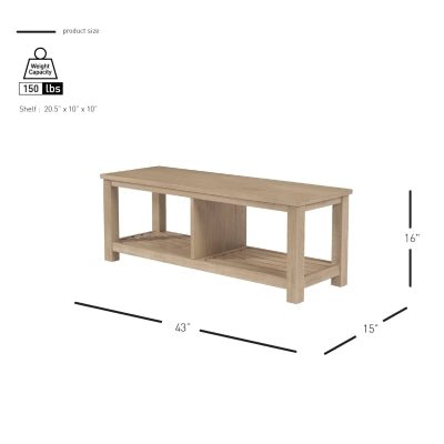 Tiburon KD TV Bench - Whats New Furniture - Portland, Oregon