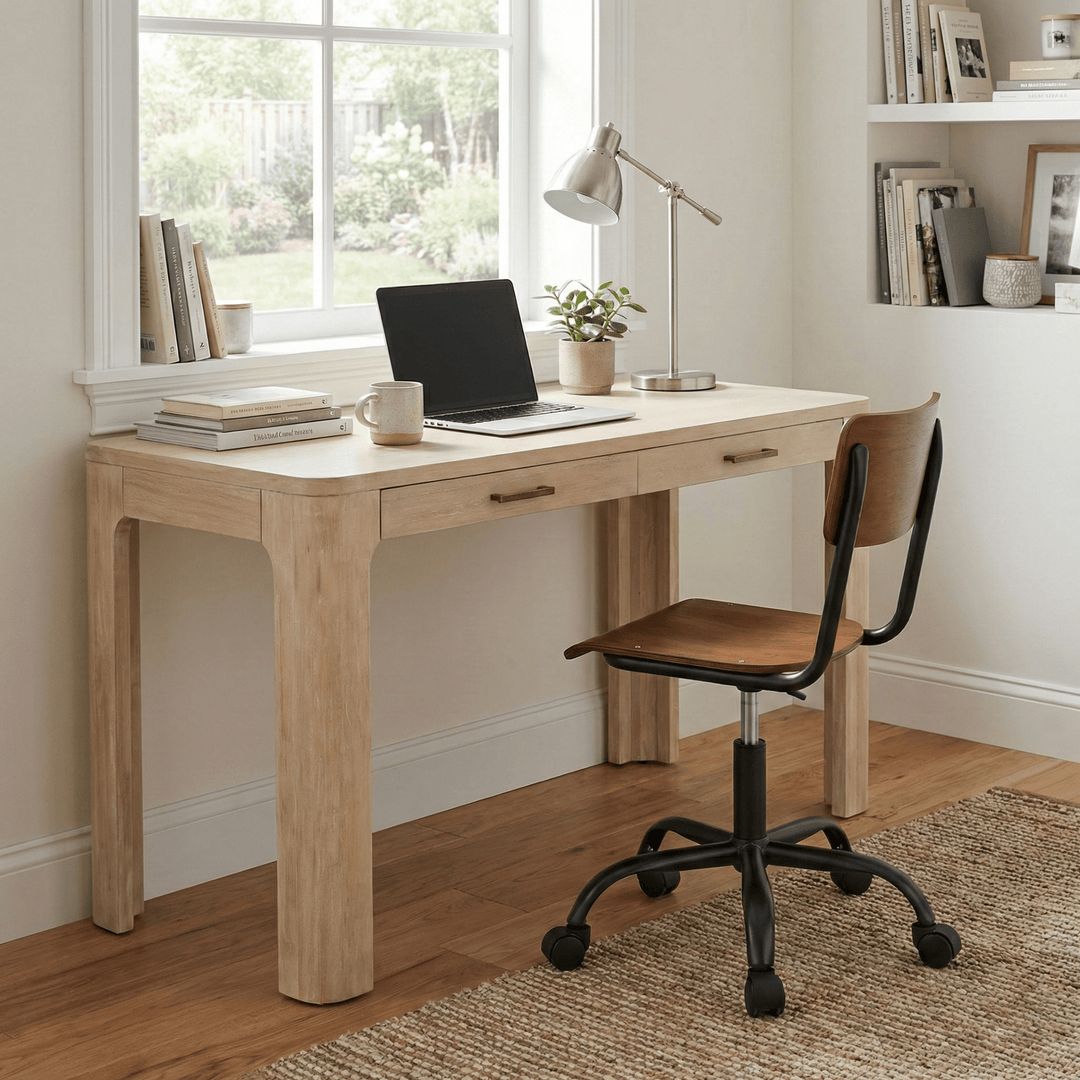 Trevin Desk 2 Drawers - Whats New Furniture Portland OR