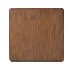 Trevin KD Square Coffee Table in Walnut, top studio view - Whats New Furniture