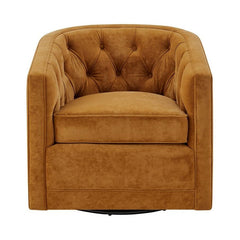 Walsh Swivel Arm Chair in Dainty Caramel - swivel arm chair by NPD - Whats New Furniture Portland OR