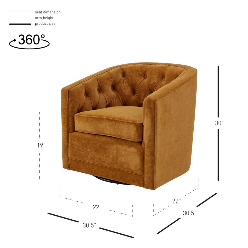 Walsh Swivel Arm Chair - Whats New Furniture - Portland, Oregon