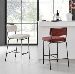 Zander Chenille Counter Stool - What&