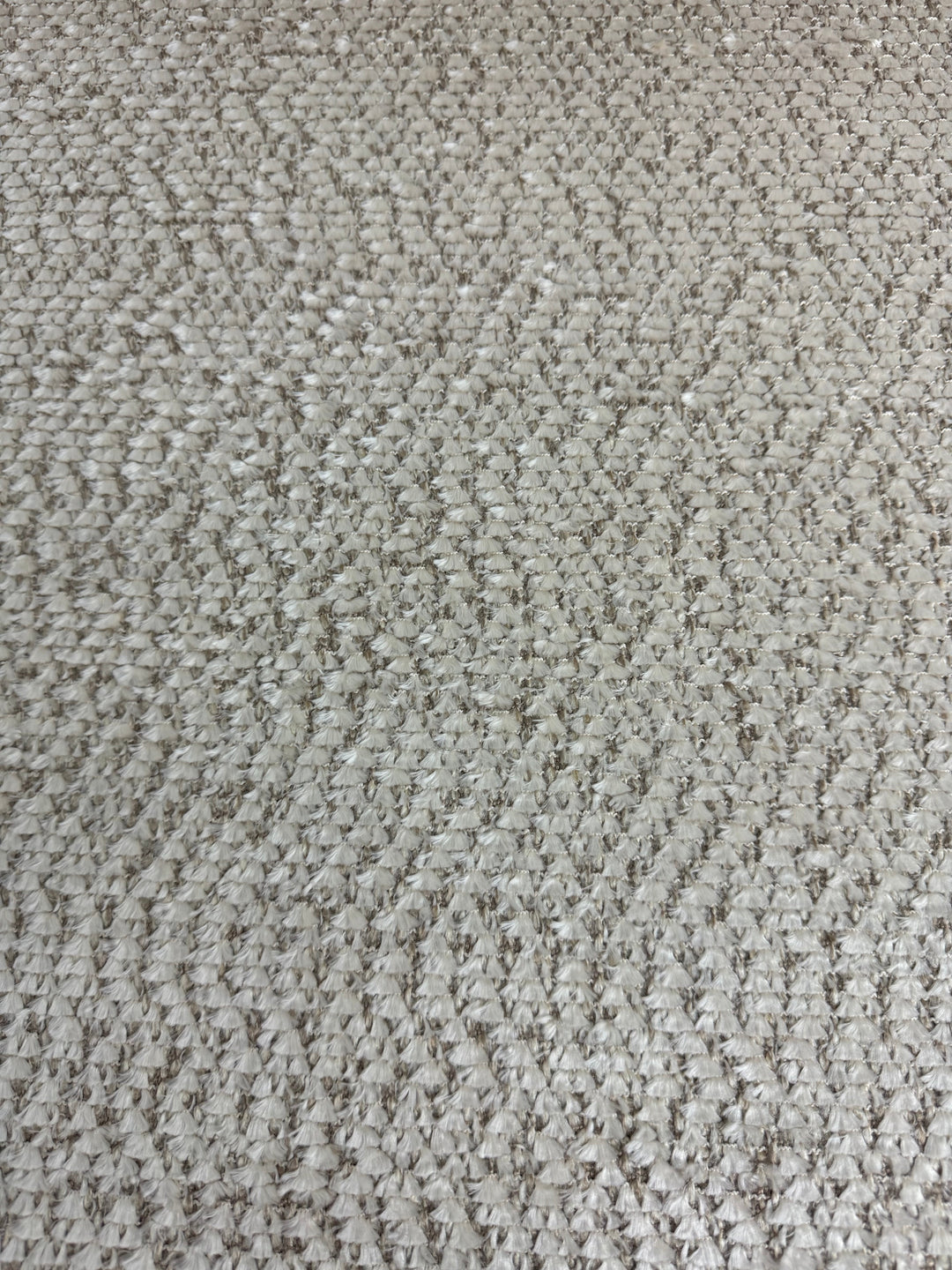 Nubby Sandstone Textured Throw Pillow fabric close-up by Decor Fifty-Five - Whats New Furniture Portland OR