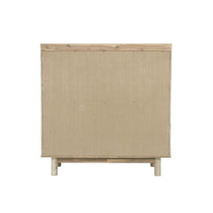 Oasis 4 Drawer Chest in Natural White Washed back view - four drawer chest by LH Imports - Whats New Furniture Portland OR