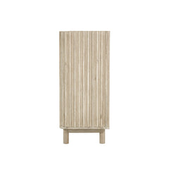 Oasis 4 Drawer Chest in Natural White Washed side view - four drawer chest by LH Imports - Whats New Furniture Portland OR