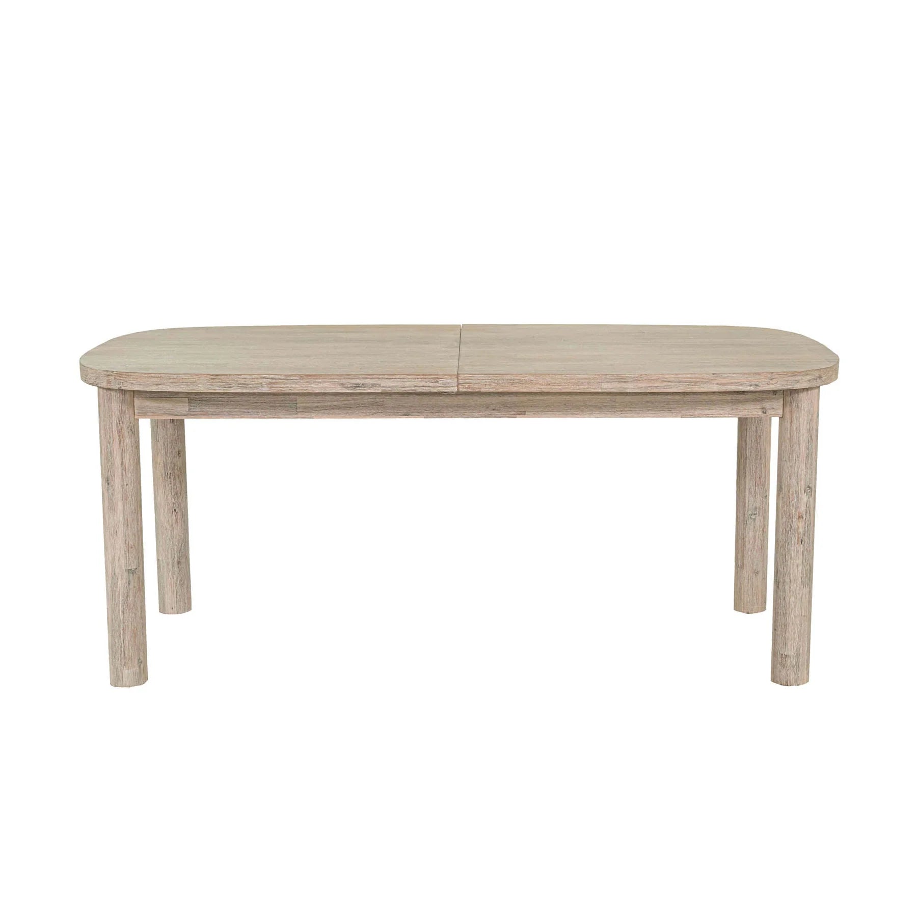 Oasis Extension Dining Table in Natural White Washed - acacia extension dining table by LH - Whats New Furniture Portland OR