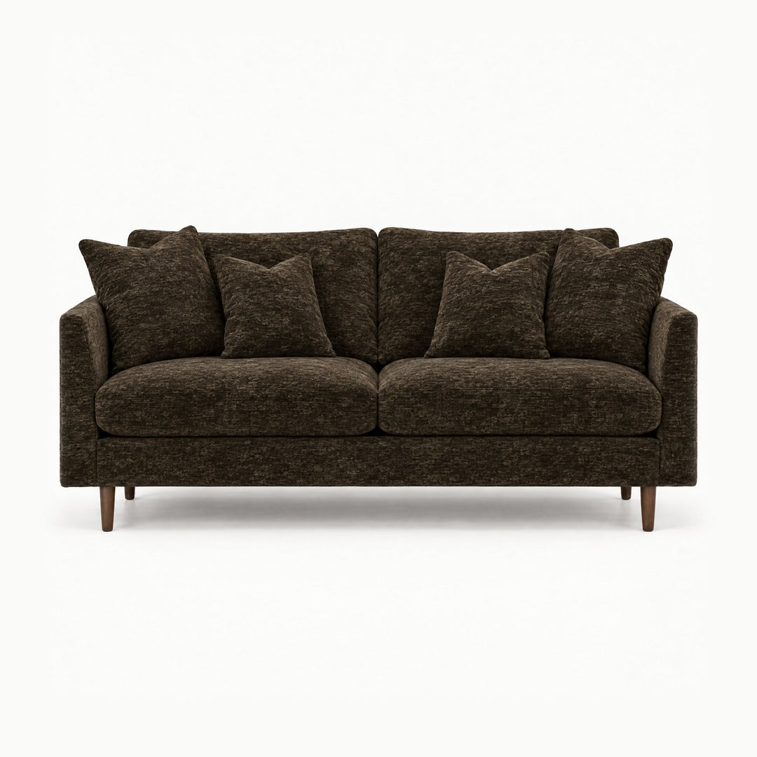 Oasis Loft Sofa in Galactic Chocolate - studio front view - Stanton - Whats New Furniture Portland OR