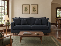 Oasis Loft Sofa in Gonzaga Federal styled in a SW Portland Tudor cottage - Whats New Furniture Portland OR