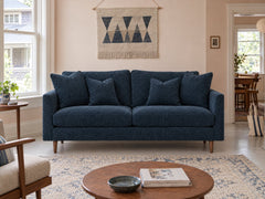 Oasis Loft Sofa in Lush Marine styled in an Alphabet District apartment - Whats New Furniture Portland OR