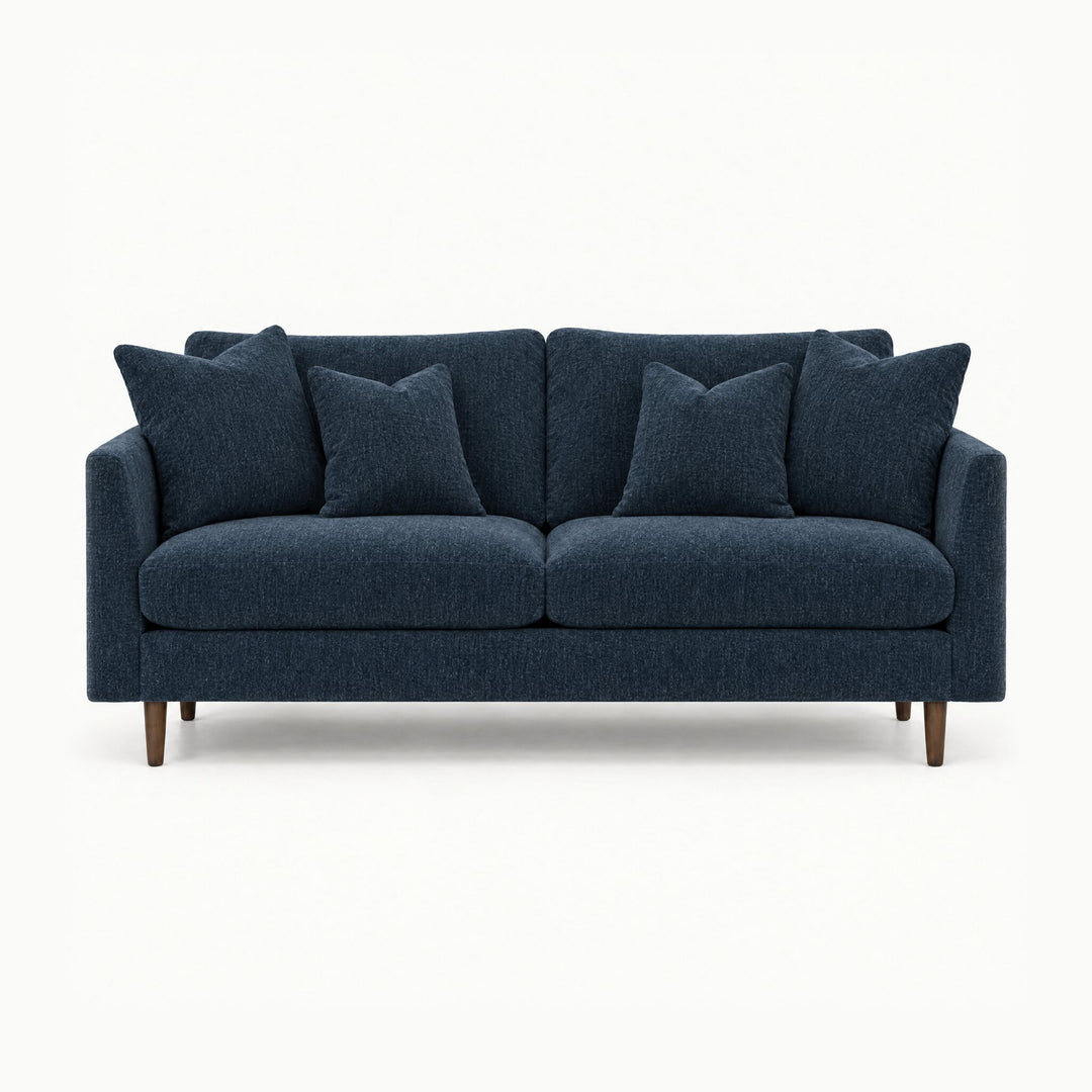 Oasis Loft Sofa in Lush Marine - studio front view - Stanton - Whats New Furniture Portland OR