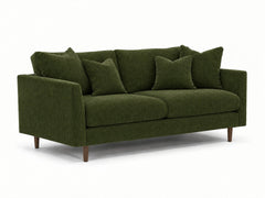 Oasis Loft Sofa in Lush Spinach - studio three-quarter view - Stanton - Whats New Furniture Portland OR