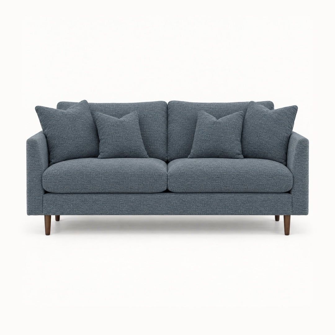 Oasis Loft Sofa in Mecca Navy - studio front view - Stanton - Whats New Furniture Portland OR