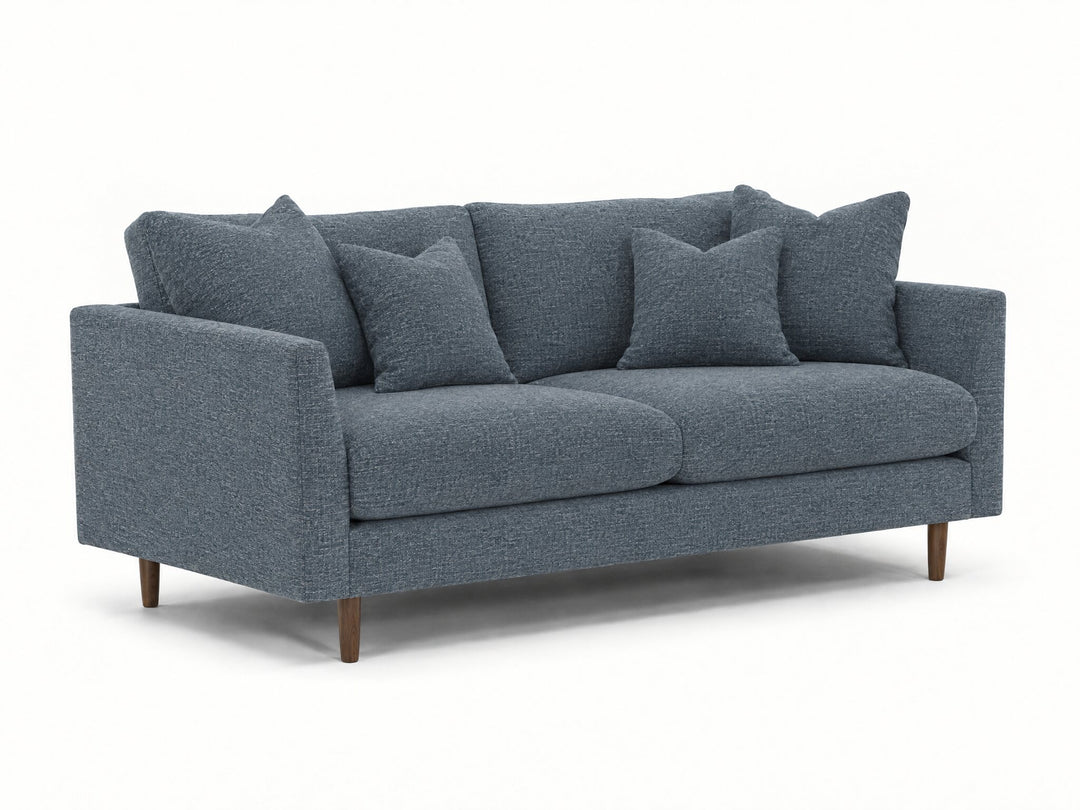 Oasis Loft Sofa in Mecca Navy - studio three-quarter view - Stanton - Whats New Furniture Portland OR