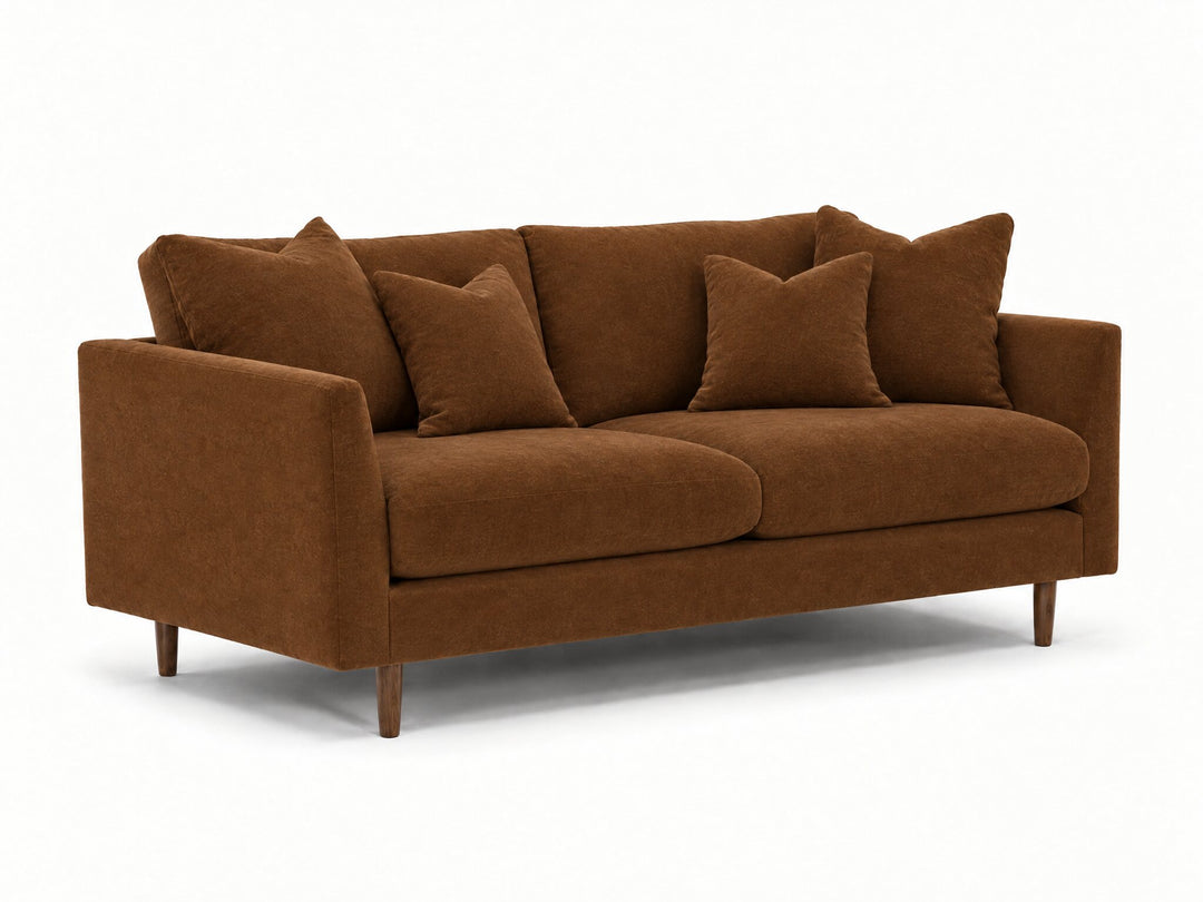 Oasis Loft Sofa in Patagonia Adobe - studio three-quarter view - Stanton - Whats New Furniture Portland OR
