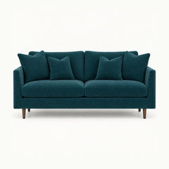 Oasis Loft Sofa in Sensation Turquoise - studio front view - Stanton - Whats New Furniture Portland OR