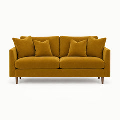 Oasis Loft Sofa in Vintage Saffron - studio front view - Stanton - Whats New Furniture Portland OR