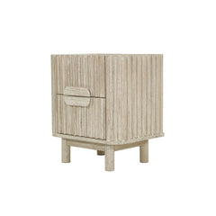Oasis Nightstand in Natural White Washed alternate front view - nightstand by LH Imports - Whats New Furniture Portland OR
