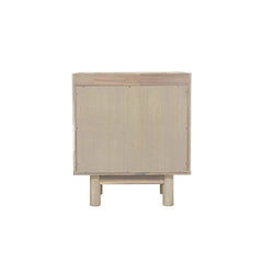 Oasis Nightstand in Natural White Washed back view - nightstand by LH Imports - Whats New Furniture Portland OR