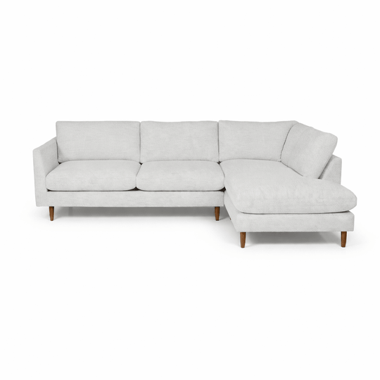 Oasis Open Chaise Sectional in Retreat Gray front angle - Oregon-made by Stanton - Whats New Furniture Portland OR