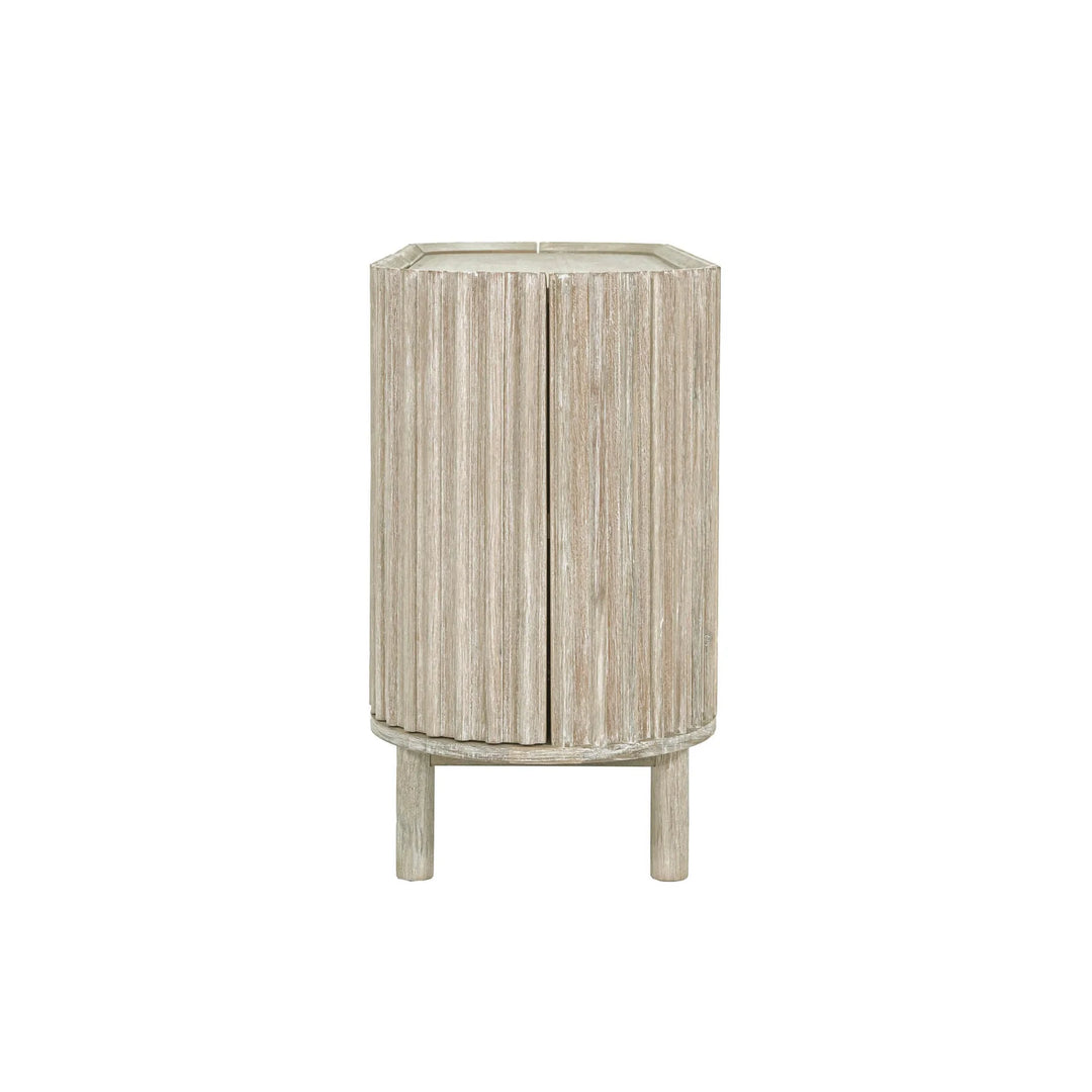 Oasis Sideboard in Natural White Washed side view - solid acacia sideboard by LH Imports - Whats New Furniture Portland OR