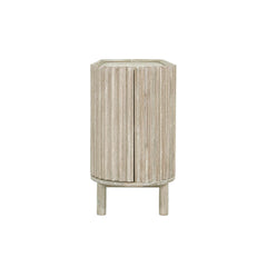 Oasis Sideboard in Natural White Washed side view - solid acacia sideboard by LH Imports - Whats New Furniture Portland OR
