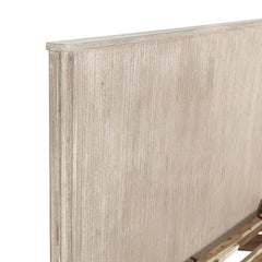 Oasis Single Bed Frame in Natural White Washed corner detail - single acacia bed frame by LH Imports - Whats New Furniture Portland OR