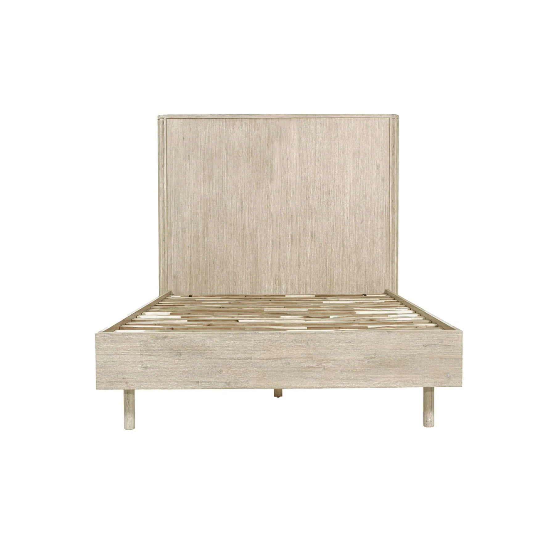 Oasis Single Bed Frame in Natural White Washed - single acacia bed frame by LH Imports - Whats New Furniture Portland OR