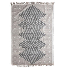 Obsidian Kilim Rug w/ Fringe - What&