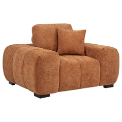 Octavia Upholstered Track Arm Accent Chair Orange - What&