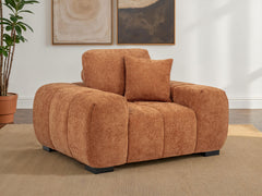 Octavia Upholstered Track Arm Accent Chair Orange - What&